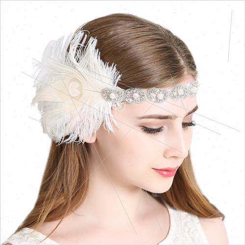 1920s Feather Headdress Boom 1920s Women Accessories Wear Ga