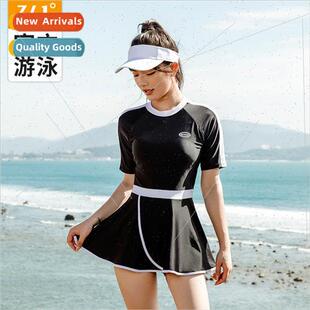 2023 new professional Swimsu piece conservative one female