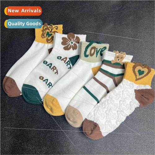 2023 spring and summer new short womens socks three-dimensio