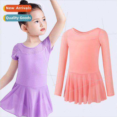 Girls fall ballet dance children dancing one-piece dress gir