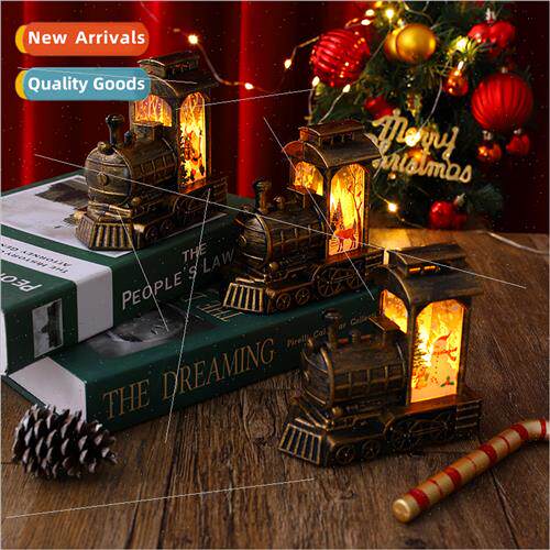Christmas decorations luminous Santa Claus train night light