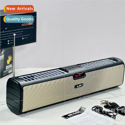 LP-V66 new dual solar panels wireless bluetooth stereo dual