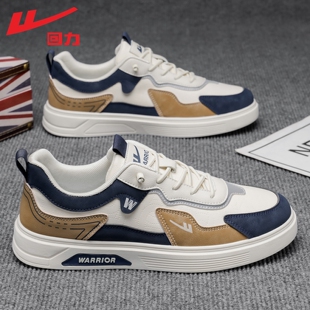 舒适软底一脚蹬休闲运动鞋 回力男鞋 防泼水皮面板鞋 新款 子 2025秋季