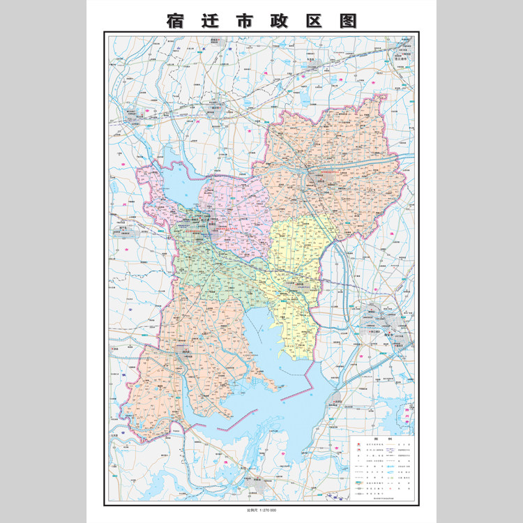 宿迁市地图电子版设计素材文件