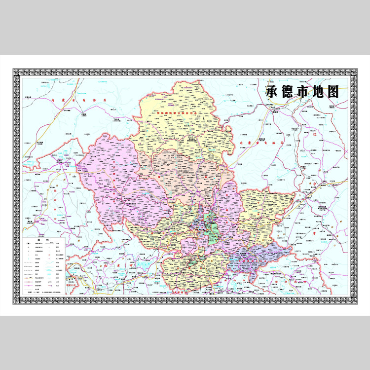 承德市地图电子版设计素材文件