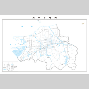 龙口市地图电子版设计素材文件