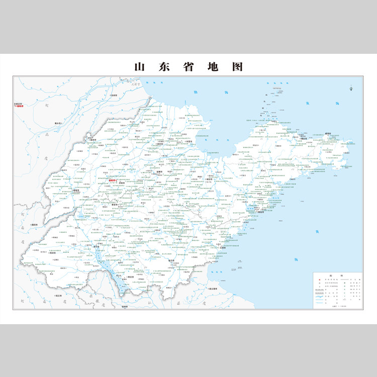 山东省旅游地图电子版设计素材文件