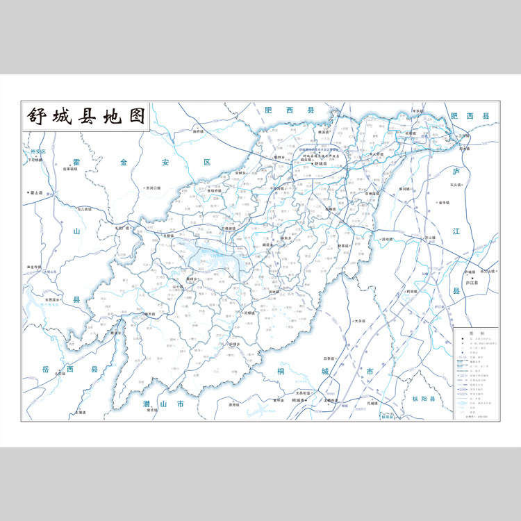 舒城县地图电子版设计素材文件