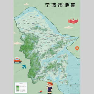 宁波市地图电子版素材文件