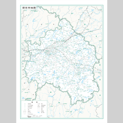 邵东市地图电子版设计素材文件