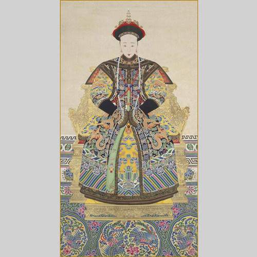 孝穆成皇后(道光帝皇后）朝服像电子版设计素材文件