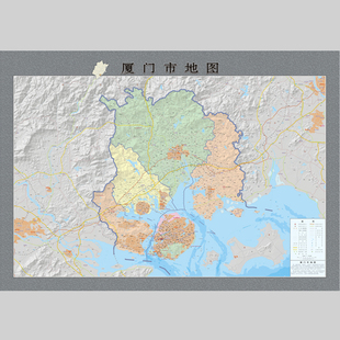 厦门市地图电子版设计素材文件