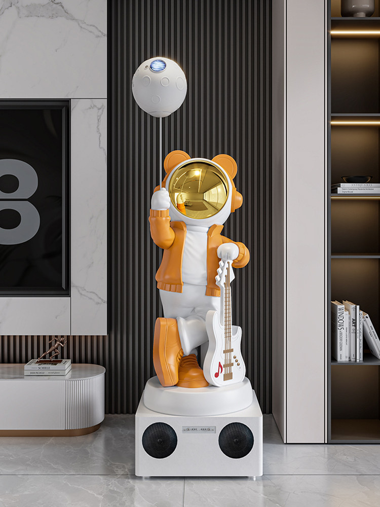 2025新款太空人宇航员大摆件蓝牙音响大型落地电视柜沙发旁艺术品