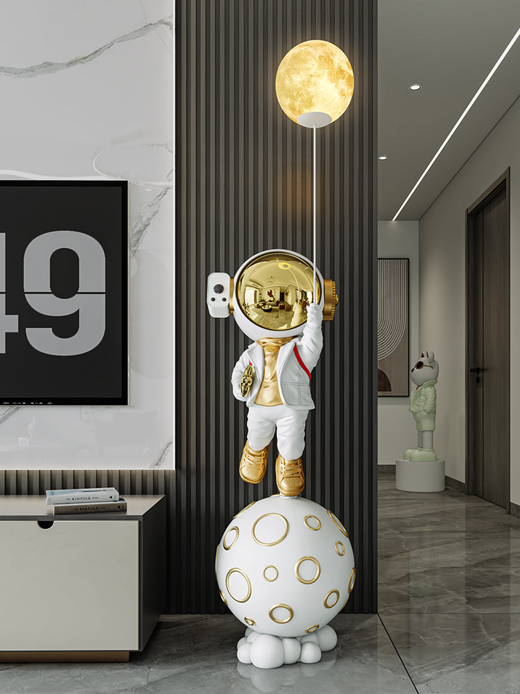 星空灯太空人宇航员大摆件大型落地客厅电视柜旁家居乔迁新居礼品,家居饰品,落地摆件,淘宝优惠券,粉丝福利购,淘宝优惠卷