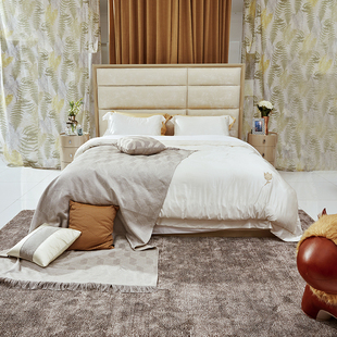 COOMO楷模家具 好莱坞赛琳娜1.8米床高端大气现代简约主卧双人床