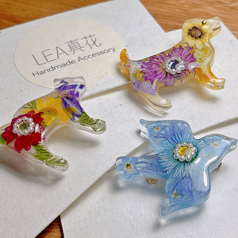 热爱动物！lea真花原创干花胸胸针