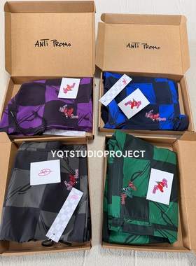 Anti Promo Matty boy棋盘塔丝隆防水印花短裤男女休闲运动沙滩裤