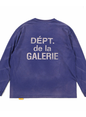 【YQTSTUDIO】Gallery dept复古vintage水洗做旧宽松长袖T恤男女