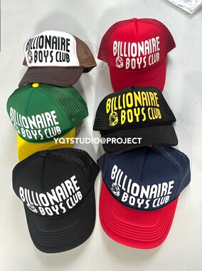 自主bbc美式复古vintage英文字母印花卡车司机帽网眼男女棒球帽潮