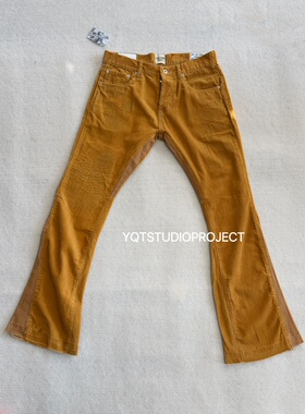 【YQTSTUDIO】GALLERY DEPT美式高街灯芯绒棕色微喇叭牛仔裤男女