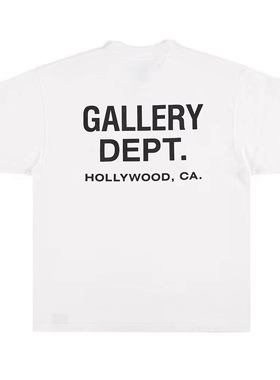 GALLERY DEPT.Souvenir Vintage Tee 好莱坞字母水洗短袖潮男女