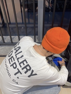 GALLERY DEPT ART THAT KILLS两面穿复古美潮做旧印花宽松长袖T恤