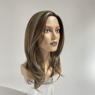 欧美高级模特头 玻璃钢假发半身头模支架 饰品项链模特头人偶道具