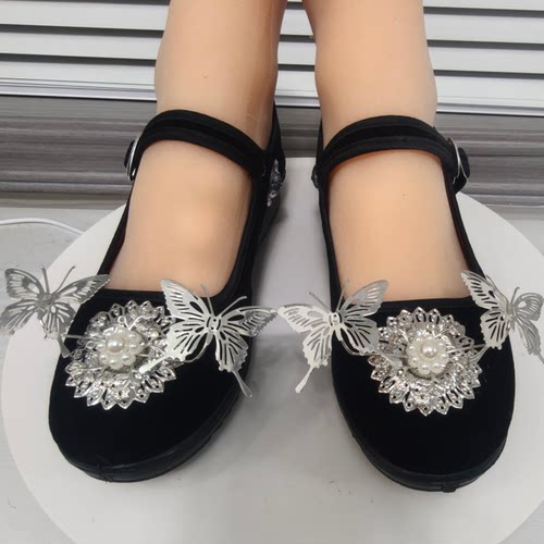 苗疆摄影舞蹈鞋民族模特走秀鞋民族风苗族男女跳舞鞋彝族壮族布鞋