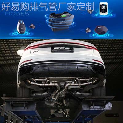 RES正品 奥迪RSQ8/R8/Q8/Q7/SQ5/Q5/Q3/Q2改装头段中尾段排气管