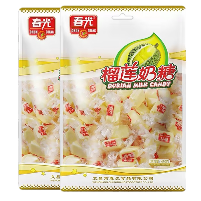 春光榴莲奶糖味香浓软糖