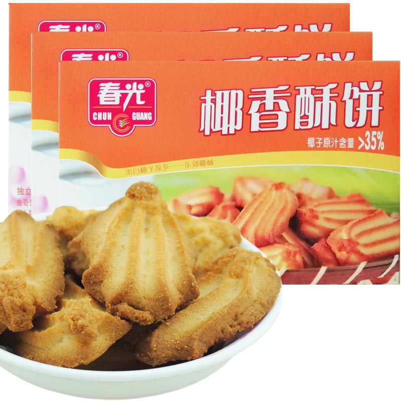 海南特產春光椰香酥餅105克x4盒