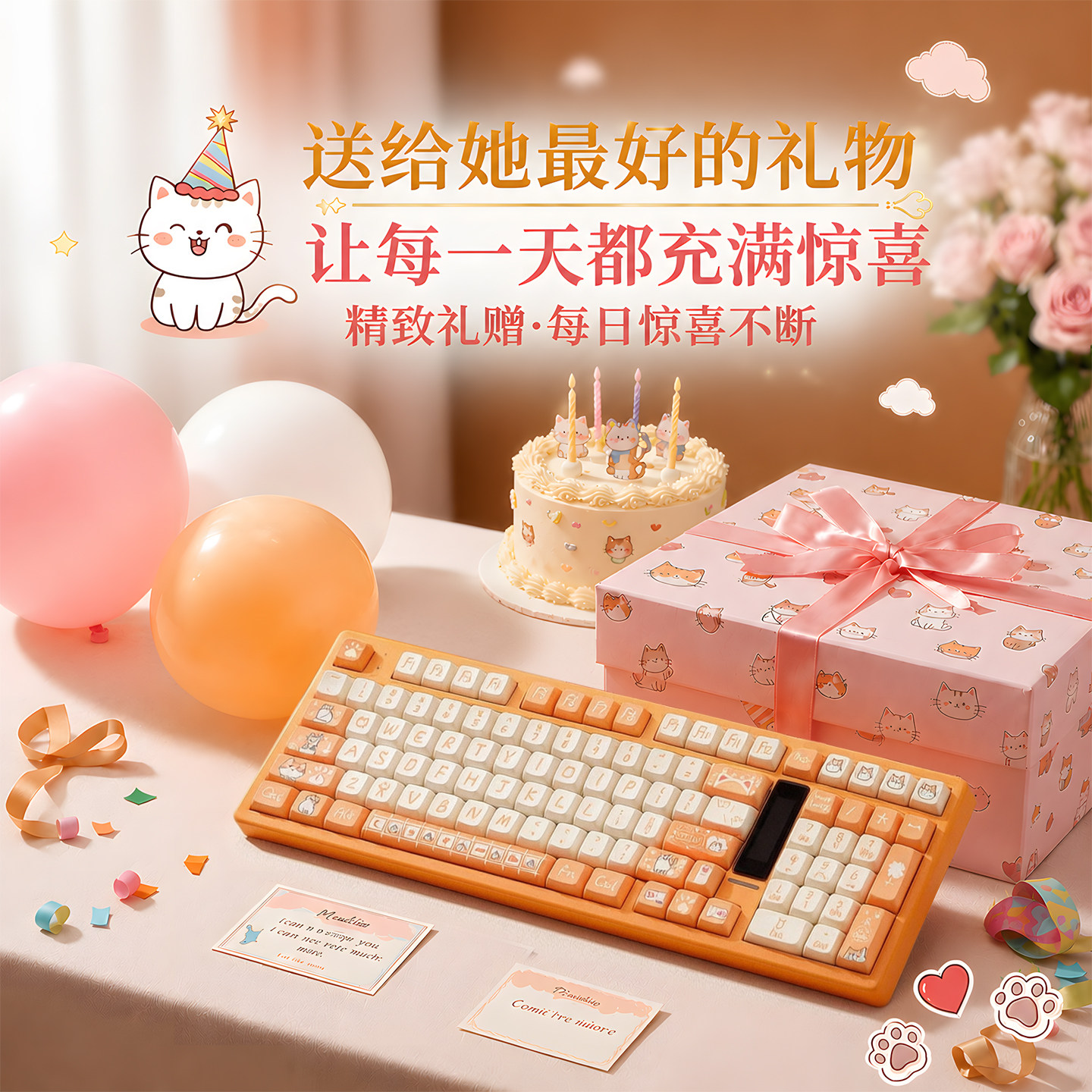 腹灵NX98三模静音机械键盘图片
