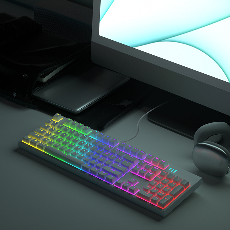 清仓腹灵子品牌网际快车SK100有线机械键盘游戏电竞办公