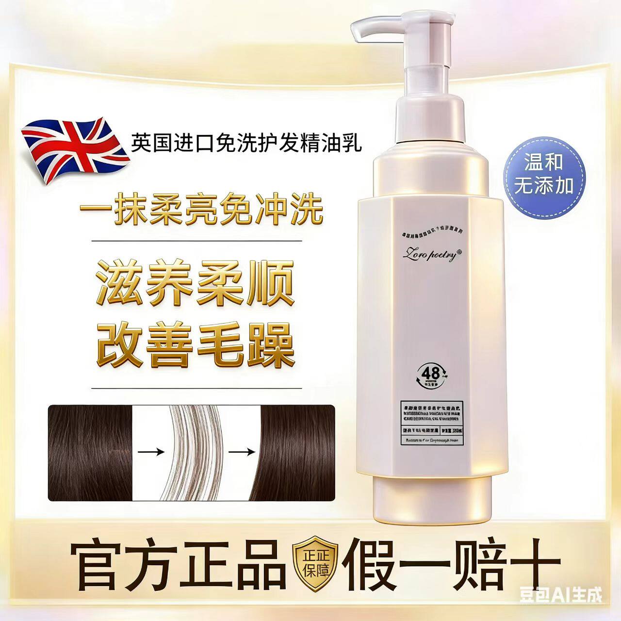 卓洛诗营养香氛护发精油乳正品保证免洗发膜精华乳去毛燥持久留香