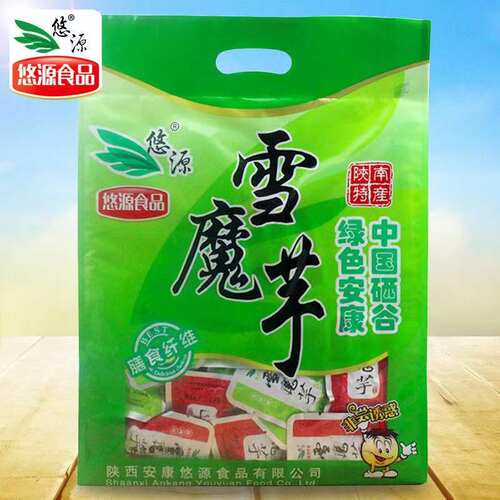 悠源雪魔芋陕西安康特产魔芋干魔芋丝魔芋爽休闲零食素食485g礼包