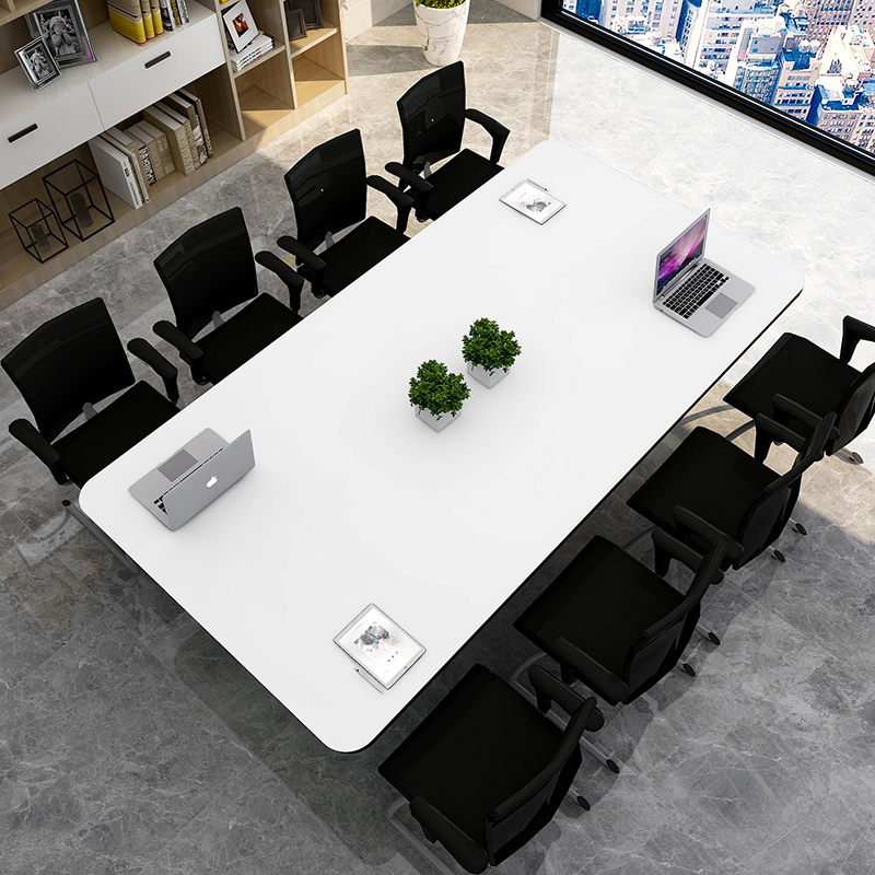 办公室会议室桌垫皮革防水免洗商务长方形酒店桌布纯色定制logo