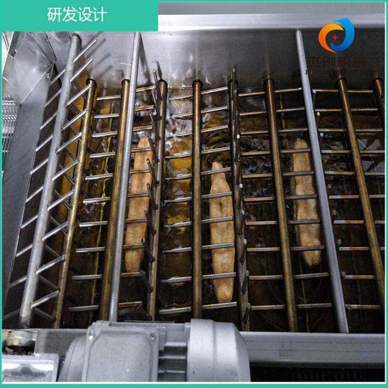 早餐油条油炸设备自动翻面软麻花油炸机器大果子油炸炉仿人工