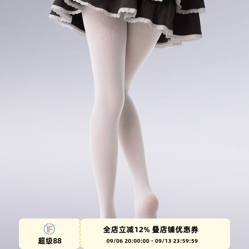抵达一楼天鹅绒丝袜jk少女白丝连体袜纯欲白色连裤袜lolita打底袜