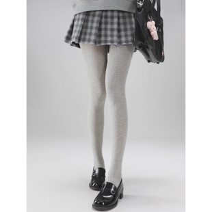 抵达一楼透肉薄款打底裤灰色显瘦硬核防晒连裤袜外穿纯色韩系美腿