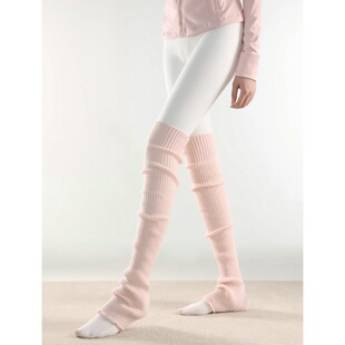抵达一楼粉色袜套女秋冬保暖针织腿套日系堆堆袜加长及膝叠穿裤袜