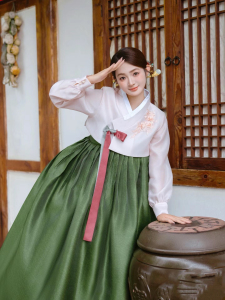 新款朝鲜舞蹈演出服女士艺考表演服装朝鲜族舞服少数民族成人练习