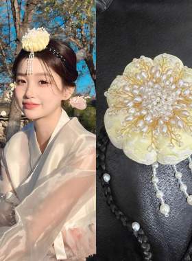 朝鲜族传统服装头饰民俗园拍摄头饰朝鲜公主发饰韩服头饰