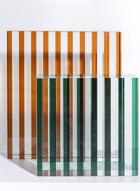 欧式风透明条纹售楼处软装饰品