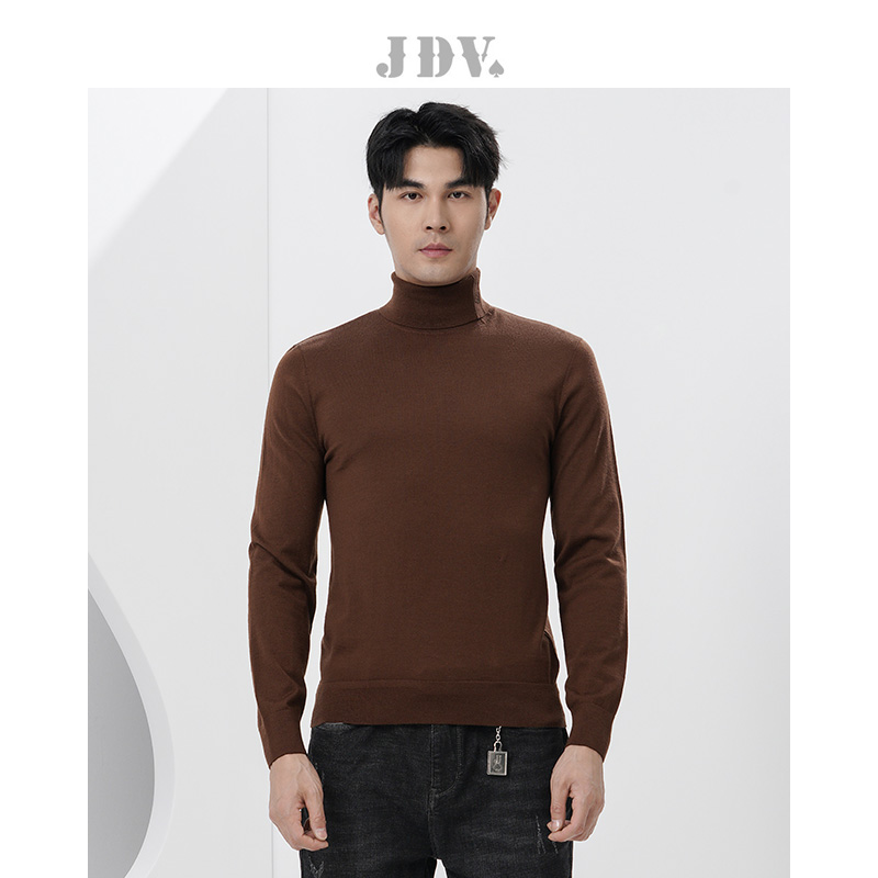 针织衫jdv绵羊毛毛衣针织衫上衣