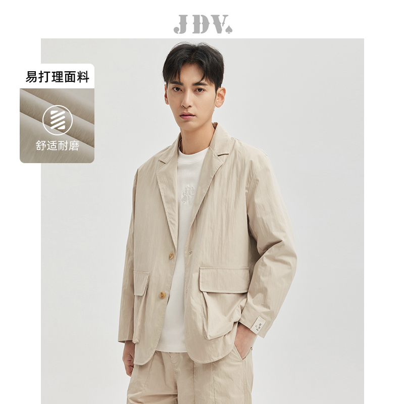 JDV平驳领宽松休闲西装外套