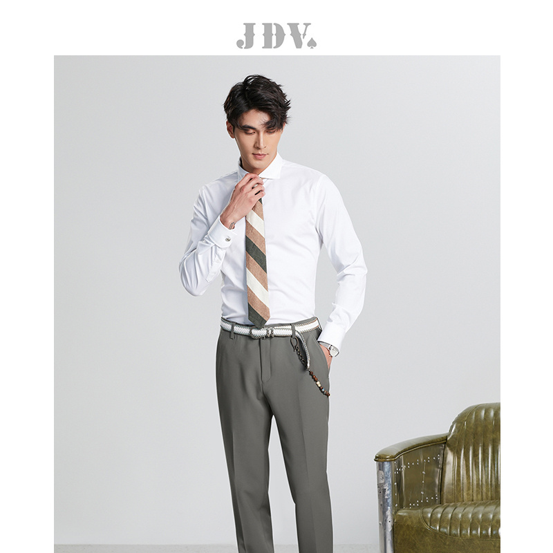 jdv白色衬衫商场同款2021年秋季