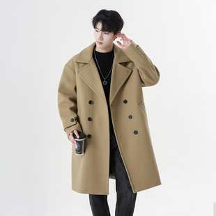 Grinch1928大赖studios阿茶与阿古akiko秋子男装宽松毛呢大衣外套