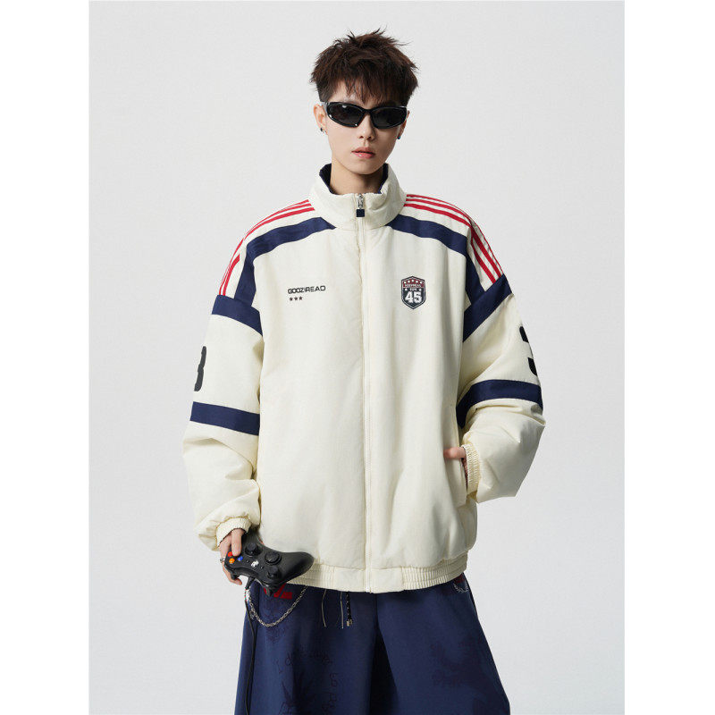 Grinch1928徐洛淇工作室几物男装设计美式复古两面穿立领棉衣外套