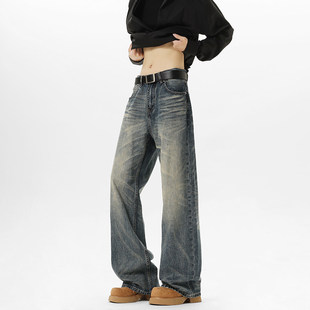 Grinch1928兔先森西西里男装1807几物男装设计美式复古水洗牛仔裤