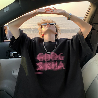 Grinch1928执行周期GOODBAI第四十九天男装纯棉宽松短袖T恤打底衫